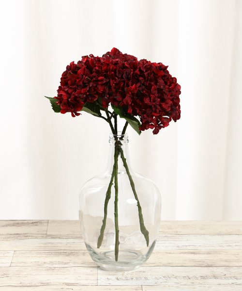 アジサイ インテリアフラワー 瓶付き アーティフィシャルフラワー 高級造花 お手入れ簡単 プアラニ Pualani Magaseek