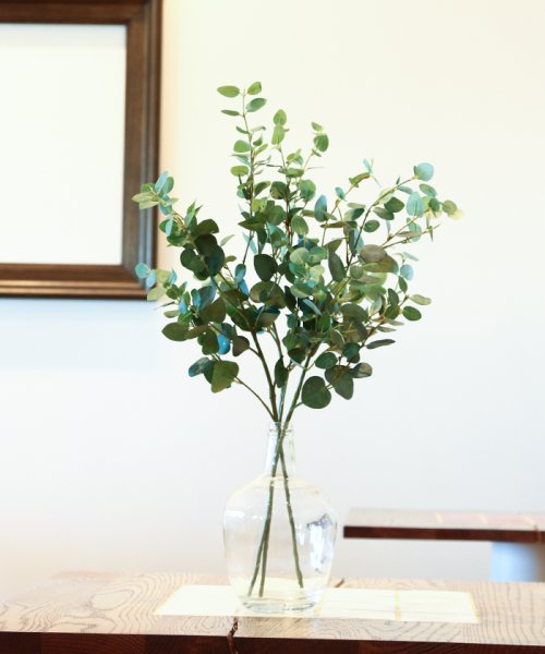 ユーカリ フェイクインテリアグリーン 観葉植物 瓶付き アーティフィシャルフラワー 高級造花 お手入れ簡単 プアラニ Pualani Magaseek