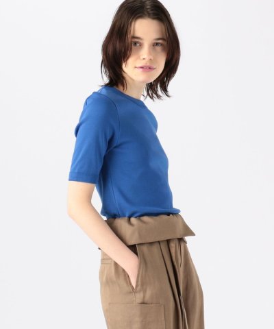 MACPHEE／シルキーフライス ハーフスリーブプルオーバー／503937129