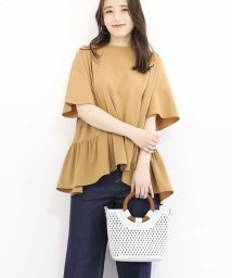 MK MICHEL KLEIN BAG(エムケーミッシェルクランバッグ)/【2WAY】ウッドハンドルトートバッグ/アイボリー