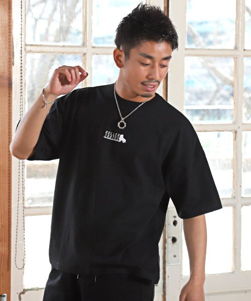 セール ラグスタイル Luxstyle 80 Sイラストプリントtシャツ Tシャツ メンズ 半袖 イラスト バックプリント ロゴ Magaseek