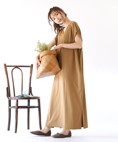 セール 16 Off きちんと見え イージーカットソー Vネック フレンチスリーブワンピース マキシ ズーティー Zootie Magaseek セール 16 Off きちんと見え イージーカットソー Vネック フレンチスリーブワンピース マキシ ズーティー Zootie Magaseek