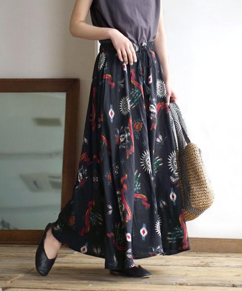 ネイティブアメリカン柄 ロングスカート イーザッカマニアストアーズ E Zakkamaniastores Magaseek