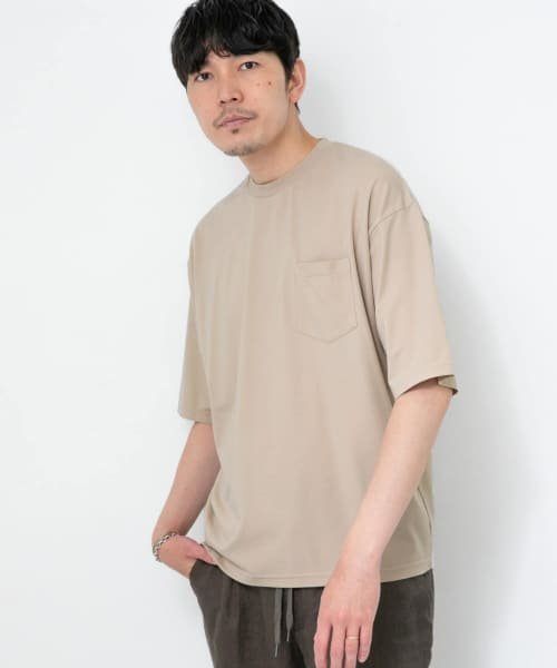 URBAN RESEARCH ROSSO(URBAN　RESEARCH　ROSSO（MEN）)/『XLサイズあり』エアリーポンチ半袖Tシャツ/GREIGE