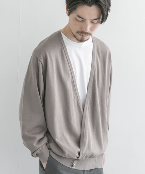 URBAN RESEARCH(アーバンリサーチ)/COSEI　コットンシルク16G カーディガン/SBEIGE