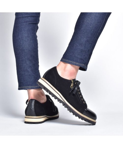 スニーカー メンズ 履きやすい靴 冬靴 革靴 スエード風 カジュアルシューズ サイドジップ ダービーシューズ オックスフォードシューズ ポストマン シューズ シ シュベック Svec Magaseek