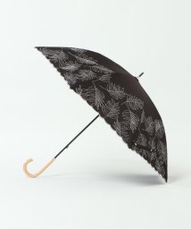 LBC(エルビーシー)/日傘 長傘 ボタニカル刺繍/ブラック