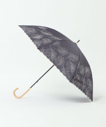 LBC(エルビーシー)/日傘 長傘 ボタニカル刺繍/ネイビー