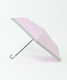 LBC(エルビーシー)/晴雨兼用 折りたたみ傘 ボーダーテープ/パープル