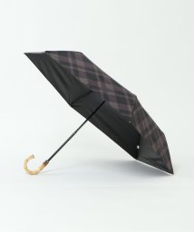 LBC(エルビーシー)/晴雨兼用 折りたたみ傘 シアーチェック/ブラック