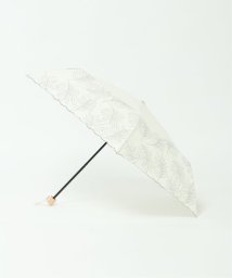 LBC(エルビーシー)/日傘 折りたたみ ボタニカル刺繍/オフホワイト