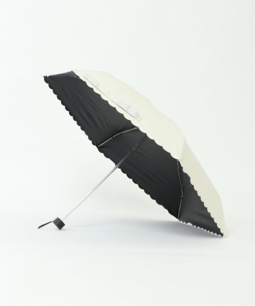 LBC(エルビーシー)/晴雨兼用 折りたたみ傘 シンプルヒートカット/オフホワイト