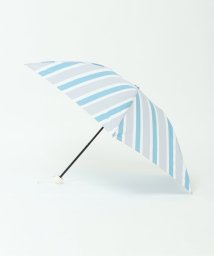 LBC(エルビーシー)/晴雨兼用 折りたたみ傘　ビビッドストライプ/ブルー