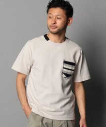 GLOSTER(GLOSTER)/ニットポケットギミックTシャツ/キナリ