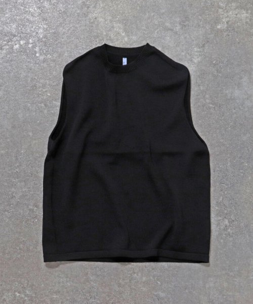 NOLLEY’S goodman(ノーリーズグッドマン)/【THIBAULT VAN DER STRAETE/ティボー・ヴァンダル・ストラット】5001 CREW NECK VEST/ブラック