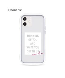 Mーfactory(エムファクトリー)/iphone ケース iPhone12 リエンダ rienda 耐衝撃クリアケース iphone12 アイフォンケース スマホケース/テキスト/ホワイト