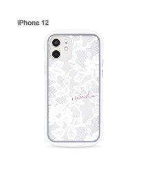 Mーfactory(エムファクトリー)/iphone ケース iPhone12 リエンダ rienda 耐衝撃クリアケース iphone12 アイフォンケース スマホケース/レース/ホワイト
