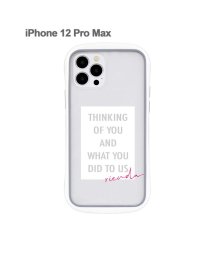 Mーfactory(エムファクトリー)/iphone ケース iPhone12ProMax リエンダ rienda 耐衝撃クリアケース iphone12promax アイフォンケース スマホケース/テキスト/ホワイト