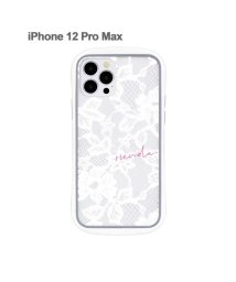 Mーfactory(エムファクトリー)/iphone ケース iPhone12ProMax リエンダ rienda 耐衝撃クリアケース iphone12promax アイフォンケース スマホケース/レース/ホワイト