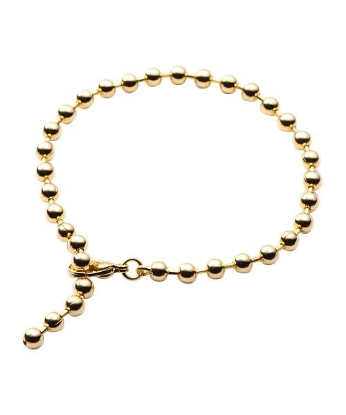2typeから選べる シンプルなボールチェーンブレスレット クリームドット Cream Dot Magaseek