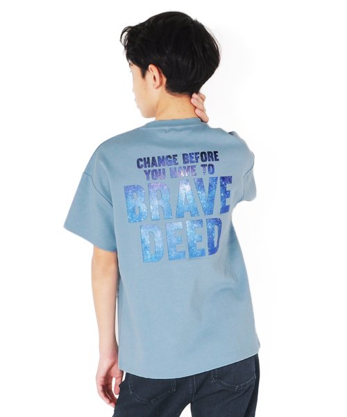 スムース ドロップショルダーバックフォトロゴ半袖tシャツ グラソス Glazos Magaseek