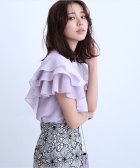 JUSGLITTY/【STORY6月号掲載】フリルブラウス/503940834