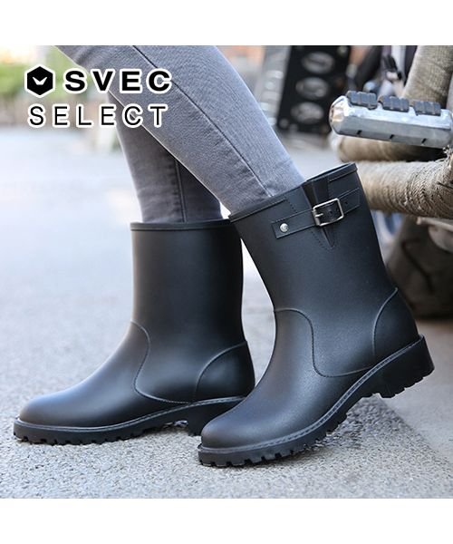 レインブーツ レディース エンジニア お洒落 Nxl1297 シュベック Svec Magaseek