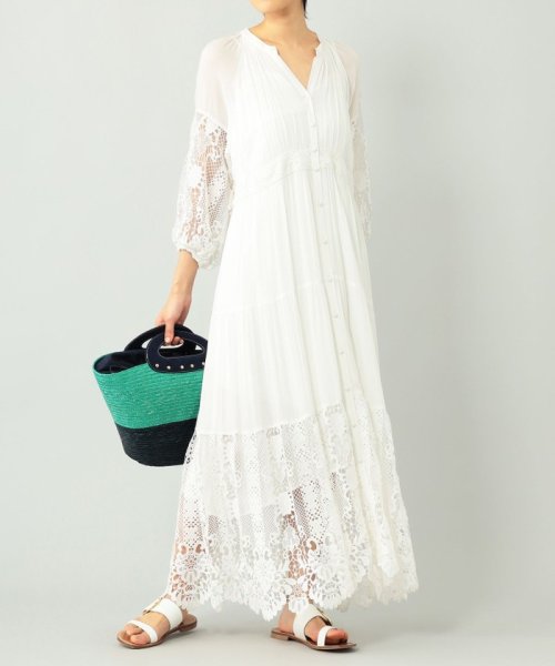 グレースコンチネンタル Grace Continental レース切替マキシワンピース Magaseek