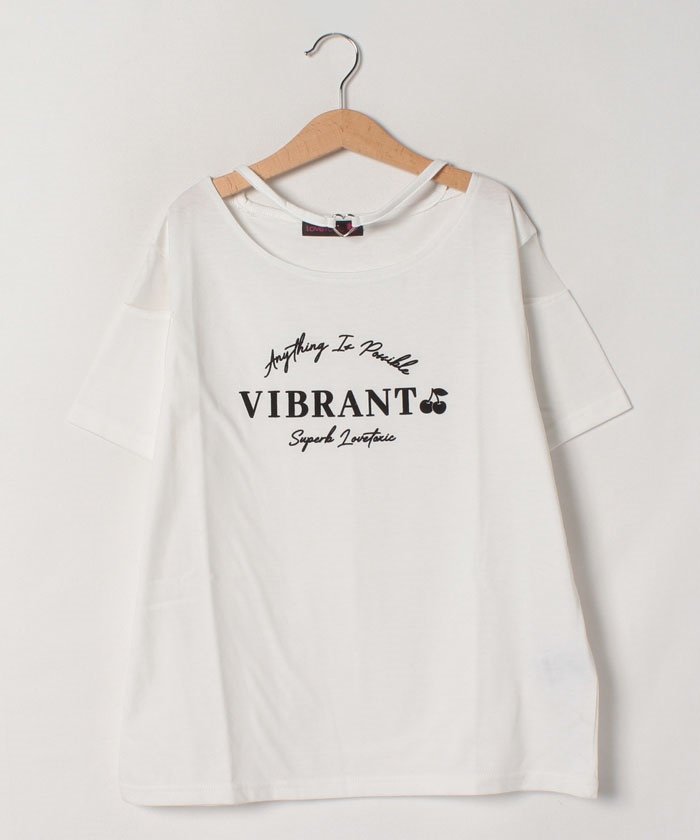 ハートチョーカー風肩チュールtシャツ ラブトキシック Lovetoxic Magaseek ハートチョーカー風肩チュールtシャツ ラブトキシック Lovetoxic Magaseek