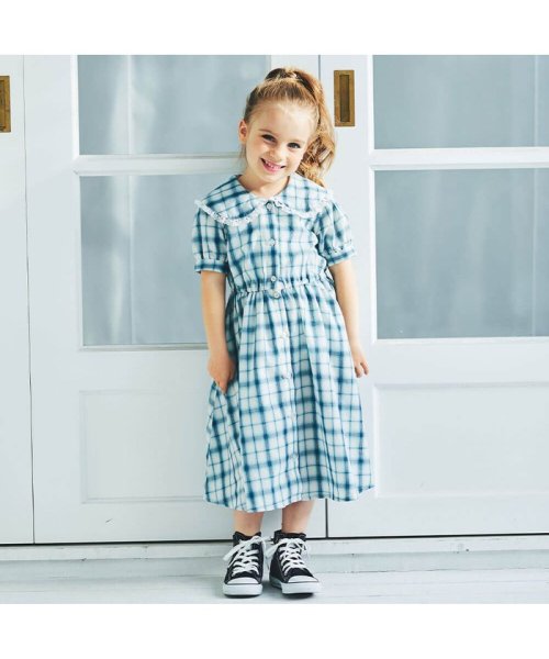 クーポン セール 61 Off チェック柄シャツワンピース ブランシェス Branshes Magaseek