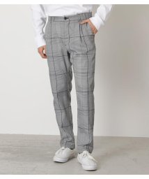 AZUL by moussy(アズールバイマウジー)/GLEN CHECK TAPERED PANTS/柄GRY5