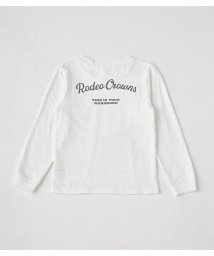 RODEO CROWNS WIDE BOWL(ロデオクラウンズワイドボウル)/キッズ CURVE L／S Tシャツ/WHT
