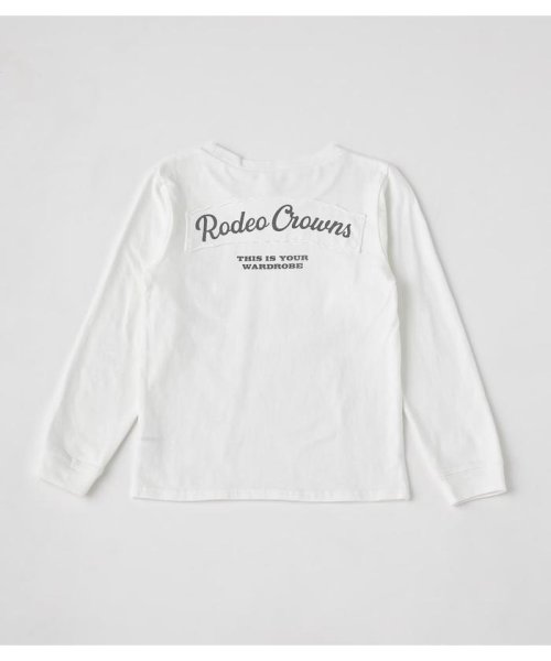 RODEO CROWNS WIDE BOWL(ロデオクラウンズワイドボウル)/キッズ CURVE L／S Tシャツ/WHT