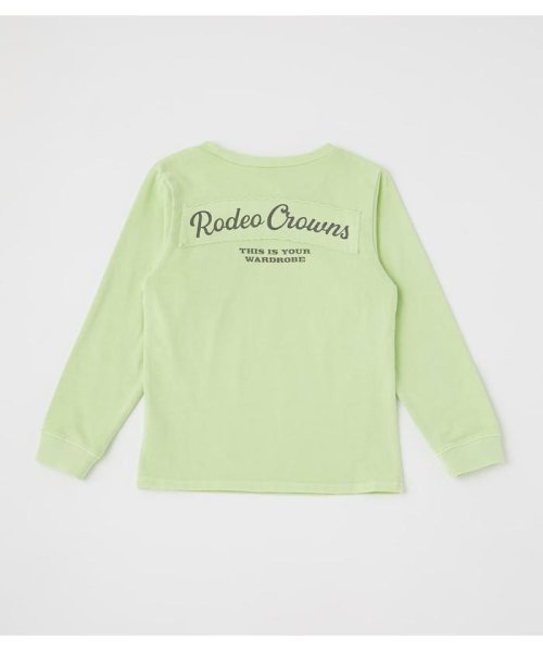 RODEO CROWNS WIDE BOWL(ロデオクラウンズワイドボウル)/キッズ CURVE L／S Tシャツ/LIME