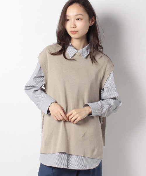 セール Techichi ストライプシャツ ベストset テチチ Te Chichi Magaseek