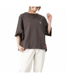 MAC HOUSE(women)(マックハウス（レディース）)/Dickies ディッキーズ 切替Tシャツ 1282－7937/チャコール