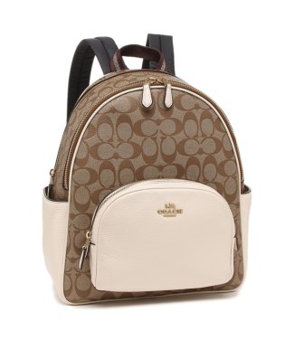 COACH/コーチ アウトレット リュック バックパック シグネチャー ベージュ ホワイト レディース COACH 5671 IMDJ8/503944743