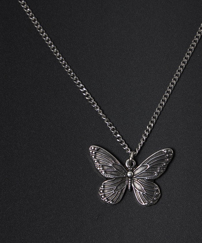 蝶 メタルネックレス ネックレス メンズ ネックレス レディース 蝶々 ネックレス おしゃれ ネックレス ステンレス ジュエリー シルバー 春 夏 秋 冬 ワンフォークロージング 1111clothing Magaseek