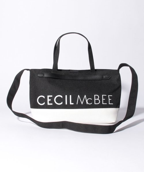 CECIL McBEE(セシルマクビー（バッグ）)/【CECIL McBEE】TRAVEL CANVAS　トートバッグSサイズ CM121083/ホワイト