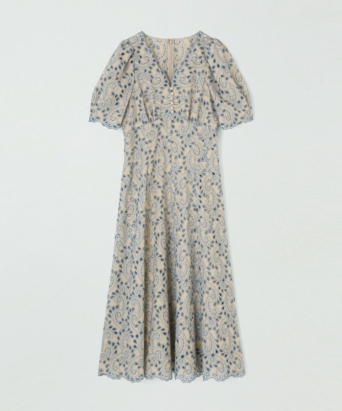 バイカラーペイズリーvネック ワンピース アナイ Anayi Magaseek