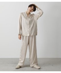 AZUL by moussy(アズールバイマウジー)/T／H SATIN L／S PAJAMAS/柄BEG5