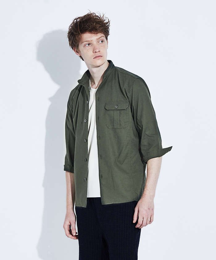 スタンドカラーシャツメンズの通販 価格比較 価格 Com