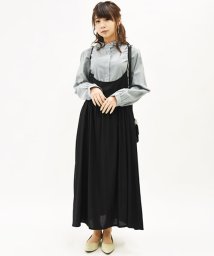 and it_(アンドイット)/エミュラル emural バックリボンキャミレーヨンワンピース【10】【M－L】レディース 春夏 ワンピース キャミワンピ ライトグレー ダークブルー オリーブ/ブラック