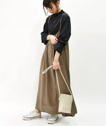 and it_(アンドイット)/エミュラル emural バックリボンキャミレーヨンワンピース【10】【M－L】レディース 春夏 ワンピース キャミワンピ ライトグレー ダークブルー オリーブ/グレージュ