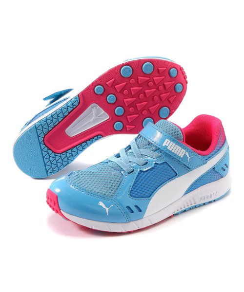 PUMA(プーマ)/キッズ プーマ スピードモンスター V3 スニーカー 17－24cm/TEAMLIGHTBLUE-PUMAWHITE