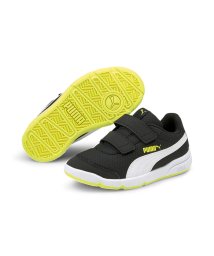 PUMA(プーマ)/キッズ ステップ フレックス 2 メッシュ VE V PS スニーカー 17－21cm/BLACK-WHITE-NRGYYELLOW