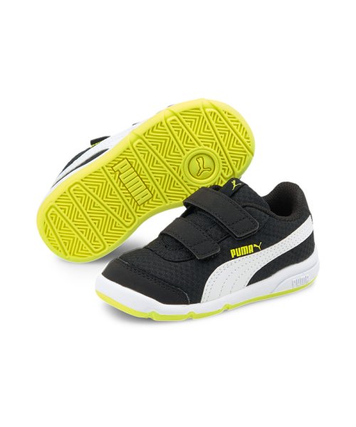 PUMA(PUMA)/ベビー ステップ フレックス 2 メッシュ VE V INF スニーカー 12－16cm/BLACK-WHITE-NRGYYELLOW