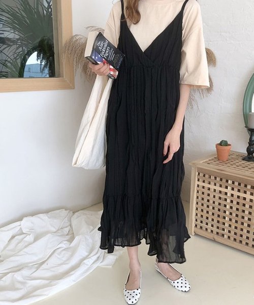 セール Girlydoll キャミワンピース 21春夏商品 韓国ファッション ガーリードール Girly Doll Magaseek