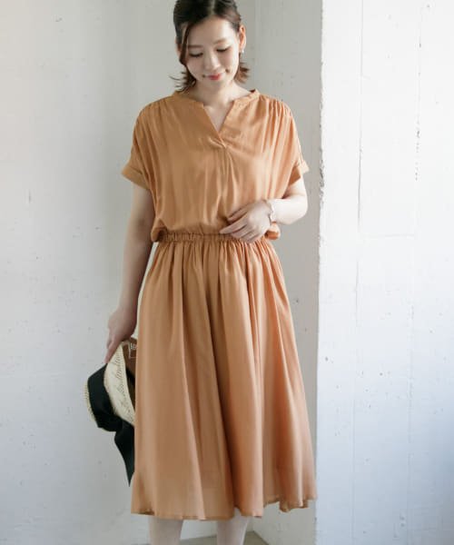 セール Rosso キーネックギャザーワンピース アーバンリサーチ アウトレット Urban Research Outlet Magaseek