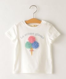 SHIPS KIDS(シップスキッズ)/SHIPS KIDS:フリフリ シフォン ポイント TEE(80～90cm)/ホワイト